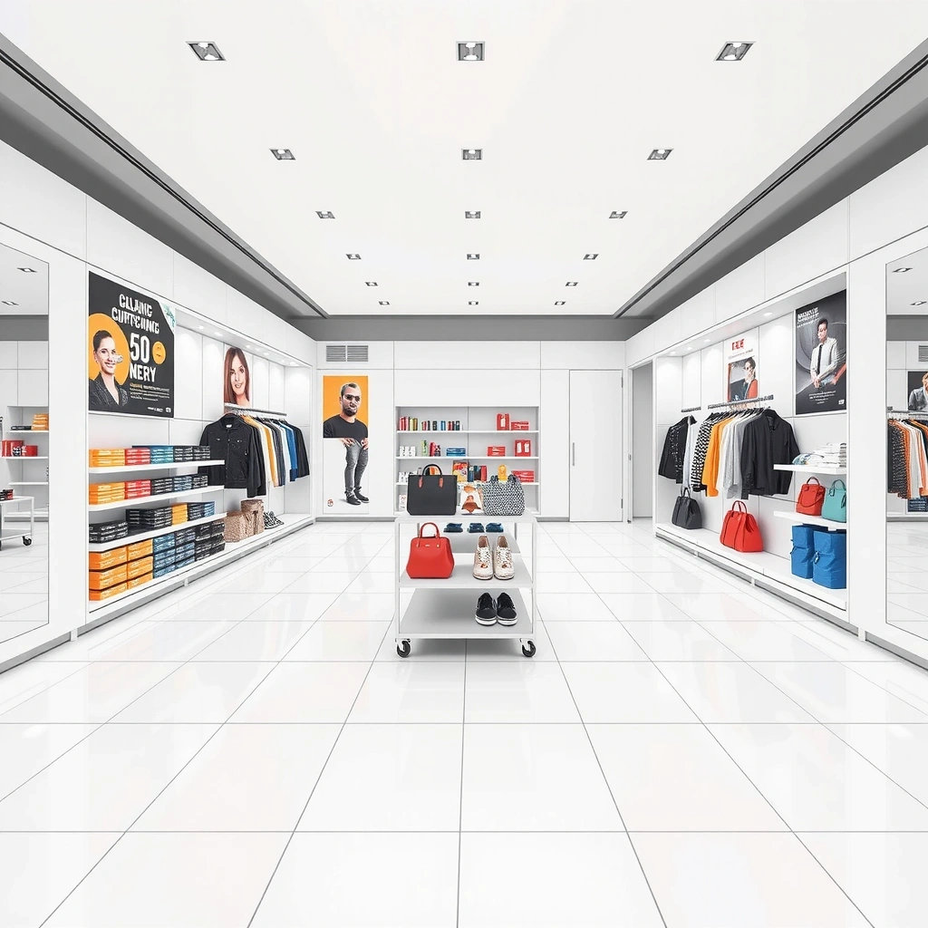 Retail space cleaning maintenance